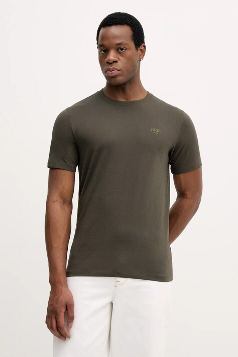 Joop! t-shirt bawełniany męski kolor zielony z nadrukiem 30045926