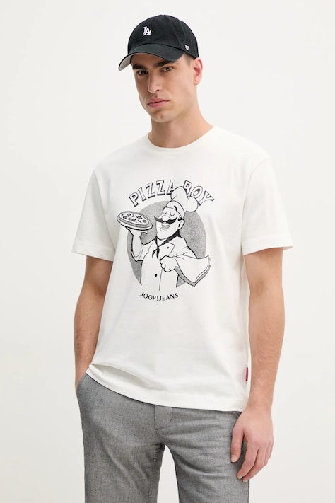 Joop! t-shirt in cotone uomo colore bianco 30045716