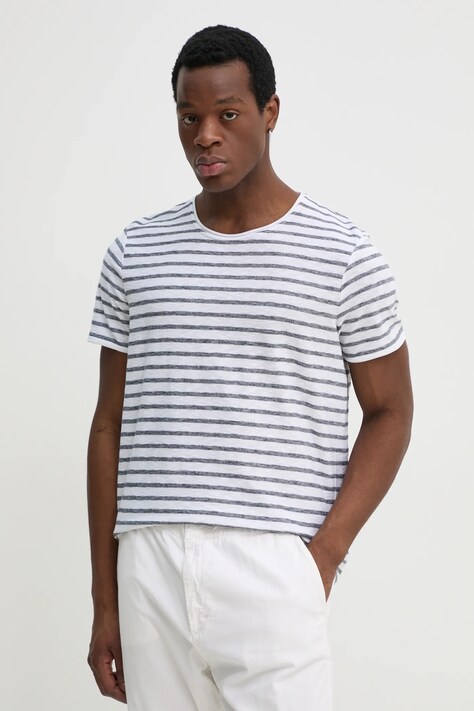 Joop! tricou din bumbac barbati, culoarea alb, modelator, 30045758