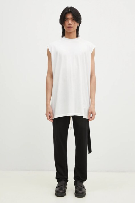 Rick Owens t-shirt in cotone Tarp T uomo colore bianco DU01E3158.RN
