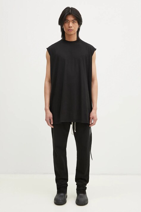 Бавовняна футболка Rick Owens Tarp T чоловіча колір чорний DU01E3158.RN