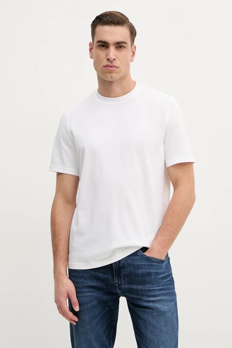 Michael Kors tricou bărbați, culoarea alb, uni, CR451V9HFK
