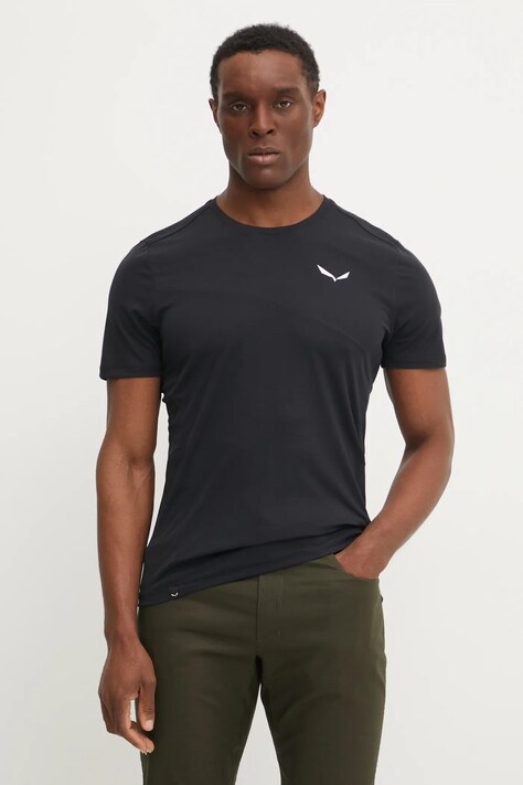 Sportovní triko Salewa Puez Sporty Dry černá barva, 00.0000028632