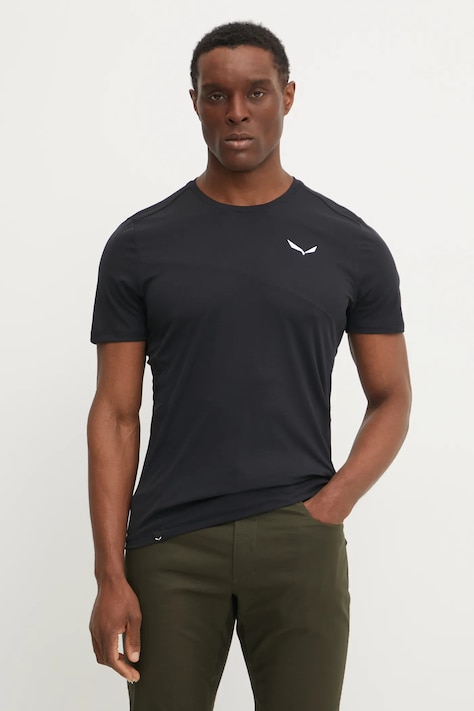 Salewa tricou sport Puez Sporty Dry culoarea negru, uni, 00.0000028632