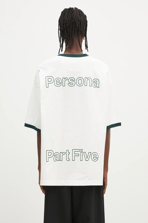 Pamučna majica Maison MIHARA YASUHIRO Leon Embroidery Tee za muškarce, boja: bijela, s tiskom, J14TS771