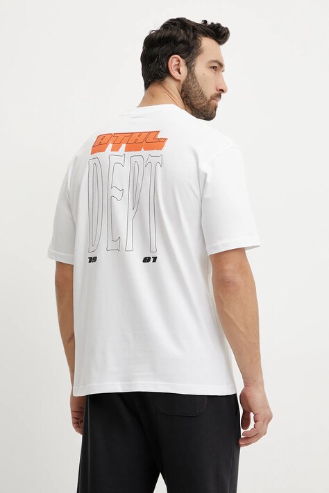 Guess t-shirt bawełniany CHASTE męski kolor biały z nadrukiem Z5GI08 I3Z14