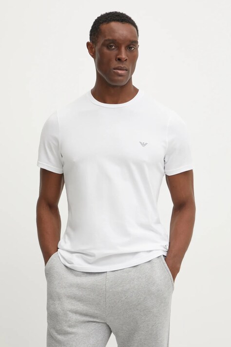 Tričko Emporio Armani Underwear 2-pack bílá barva, EM000391 AF10776