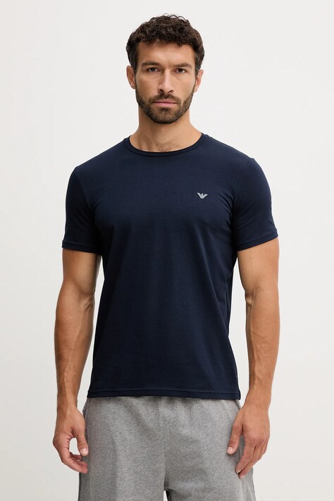Μπλουζάκι lounge Emporio Armani Underwear 2-pack χρώμα: μαύρο, EM000391 AF10776