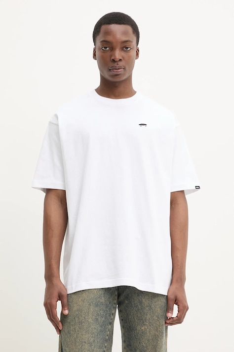 Vans t-shirt in cotone uomo colore bianco con applicazione VN000P56WHT1