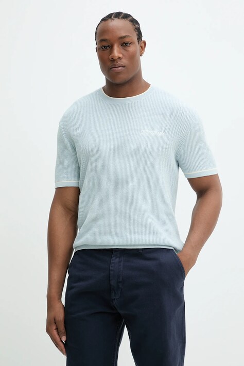 Guess Jeans tricou din bumbac barbati, neted, M5GR17 Z3HM1