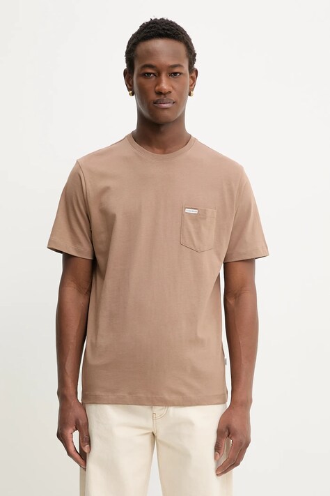 Бавовняна футболка Guess Jeans колір синій однотонна M5RI74 K8FQ4