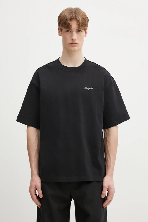 Axel Arigato cotton t-shirt Honor T-Shirt men’s black color smooth A1460005
