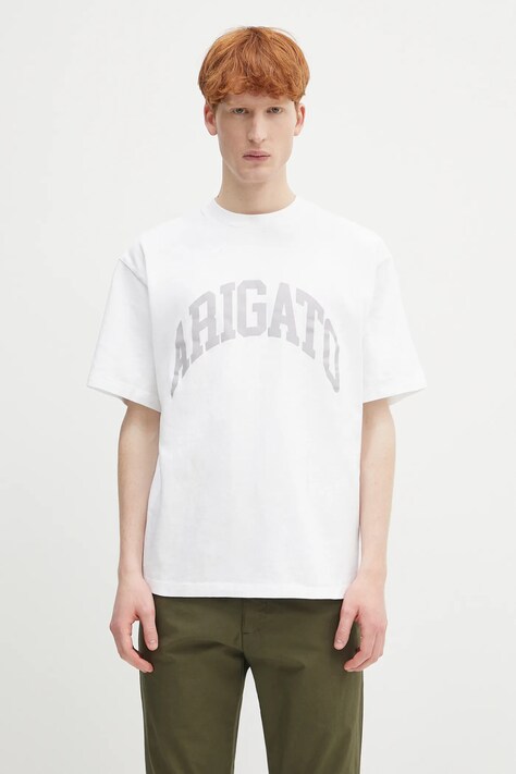 Axel Arigato tricou din bumbac Link T-Shirt culoarea alb, cu imprimeu, A1502006