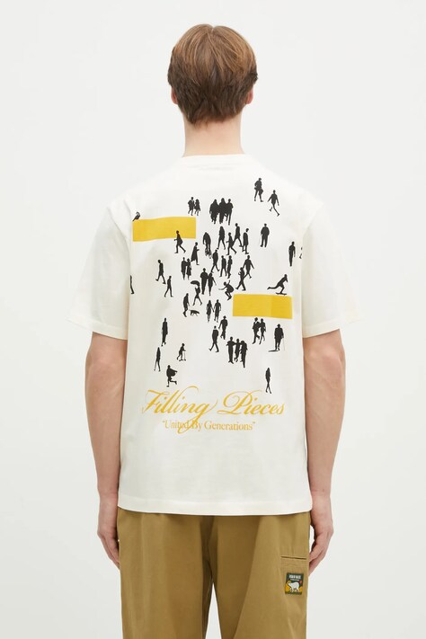 Filling Pieces cotton t-shirt United by Generations men’s beige color with a print 74499879936