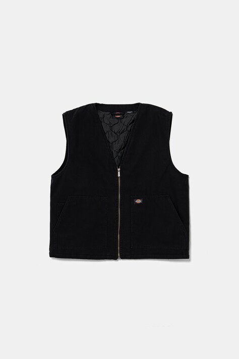 Джинсовая безрукавка Dickies мужская цвет чёрный переходная DK0A4YQKC401