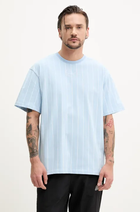 Karl Kani t-shirt in cotone uomo colore blu 60300339