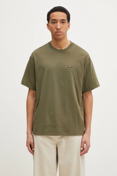 Dickies t-shirt bawełniany Clancy Heavyweight Tee Ss Military Gr męski kolor zielony gładki DK0A4Z4LMGR1