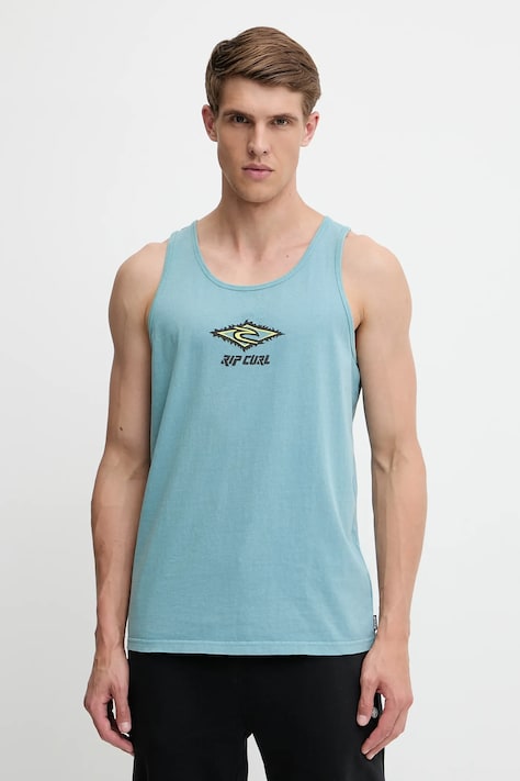 Хлопковая футболка Rip Curl RAW ENERGY цвет бирюзовый 0OKMTE