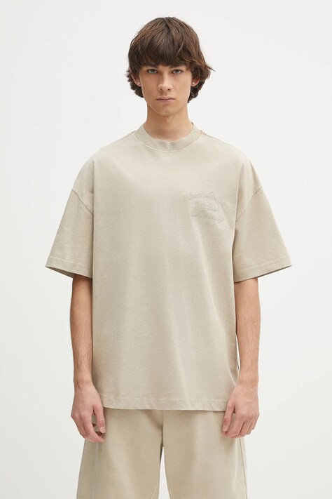 Carhartt WIP cotton t-shirt S/S Bait Shack T-Shirt beige color with a print I034660.G1GD