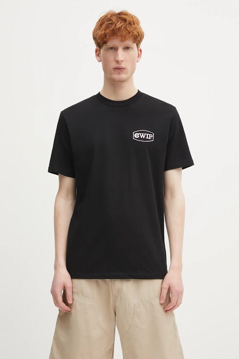 Бавовняна футболка Carhartt WIP S/S Lay Up T-Shirt колір чорний з аплікацією I034765.2XQXX