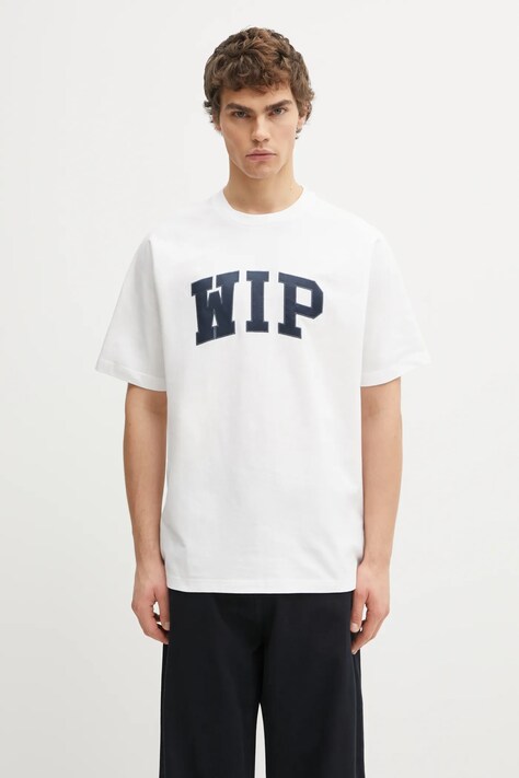 Βαμβακερό μπλουζάκι Carhartt WIP S/S WIP T-Shirt ανδρικό, χρώμα: άσπρο, I034646.2Y2XX