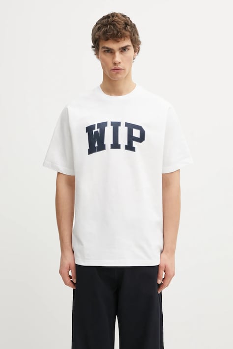 Βαμβακερό μπλουζάκι Carhartt WIP S/S WIP T-Shirt ανδρικό, χρώμα: άσπρο, I034646.2Y2XX