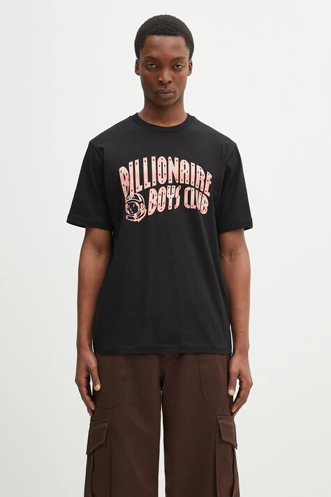 Billionaire Boys Club t-shirt bawełniany Mountain Fill Arch Logo T-Shirt męski kolor czarny z nadrukiem B25154