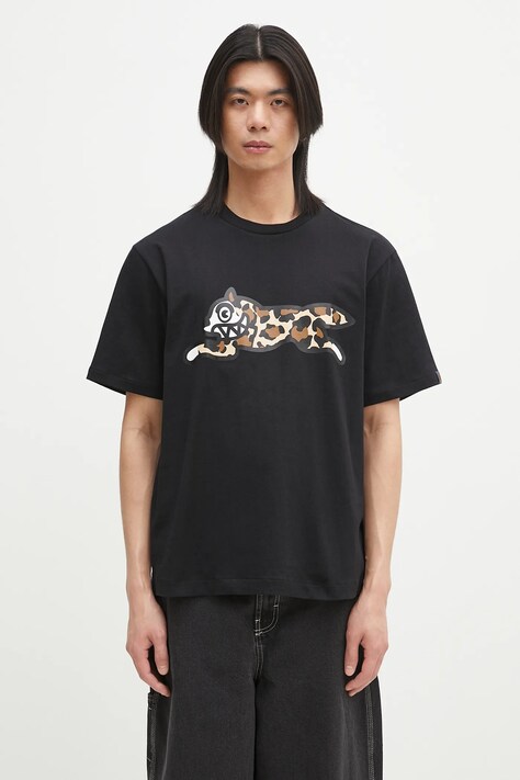 Бавовняна футболка ICECREAM Running Dog T-Shirt чоловіча колір чорний з принтом IC25141
