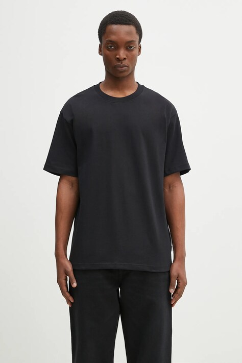 Norse Projects cotton t-shirt Norse Standard Heavy Loose T-shirt men’s black color smooth N01.0679.9999