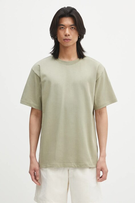 Pamučna majica Norse Projects Norse Standard Heavy Loose T-shirt boja: zelena, bez uzorka, N01.0679.2053