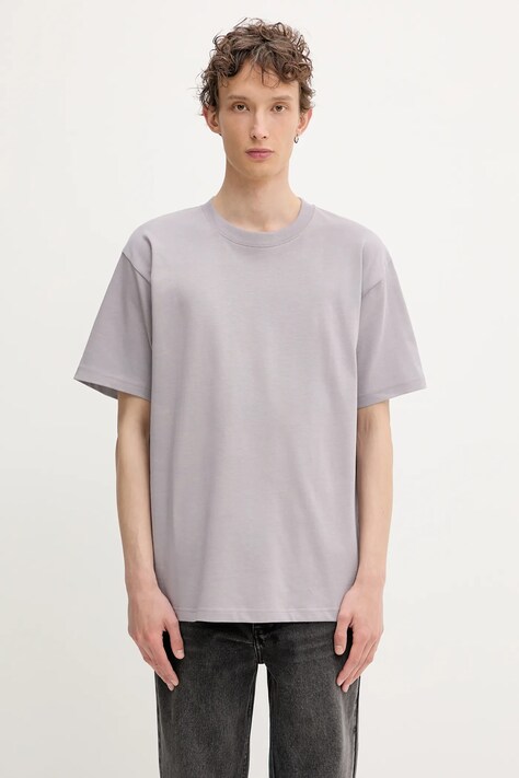 Norse Projects tricou din bumbac Norse Standard Heavy Loose T-shirt culoarea violet, uni, N01.0679.6017