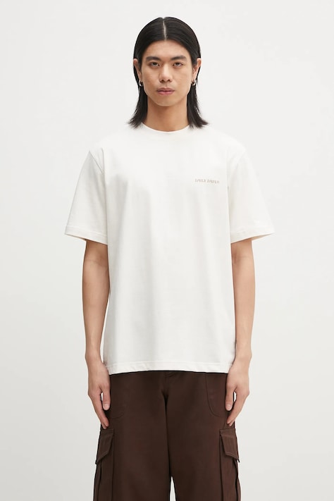 Daily Paper t-shirt bawełniany Craft T-Shirt męski kolor beżowy z nadrukiem 2511045