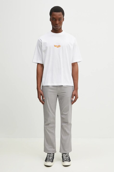 Бавовняна футболка Marcelo Burlon County Flame Boxy T-Shirt White Red — фото 5