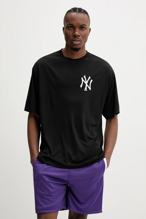 New Era tricou bărbați, culoarea negru, cu imprimeu, 60596365