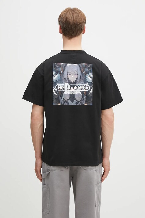 No Problemo t-shirt bawełniany No Limits SS Tee męski kolor czarny z nadrukiem NP6000603