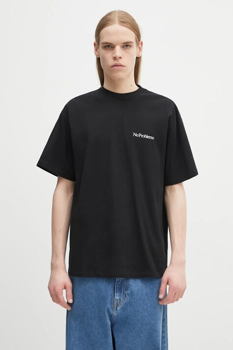 No Problemo t-shirt bawełniany Eau De Problemo SS Tee męski kolor czarny z nadrukiem NP6000503