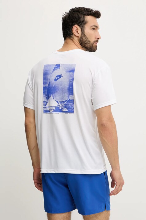 Plavecké tričko Nike bílá barva, NESSF522