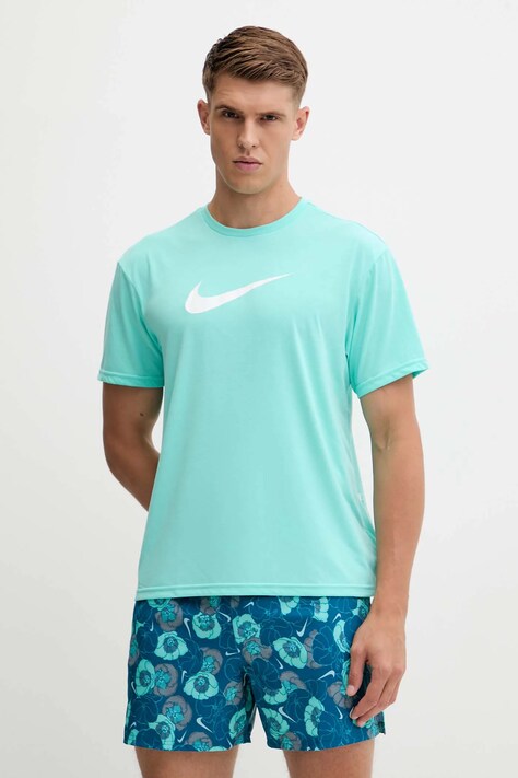 Nike t-shirt treningowy kolor turkusowy NESSF523