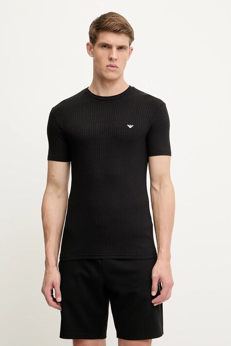 Tričko Emporio Armani Underwear pánské, černá barva, EM000379 AF12034