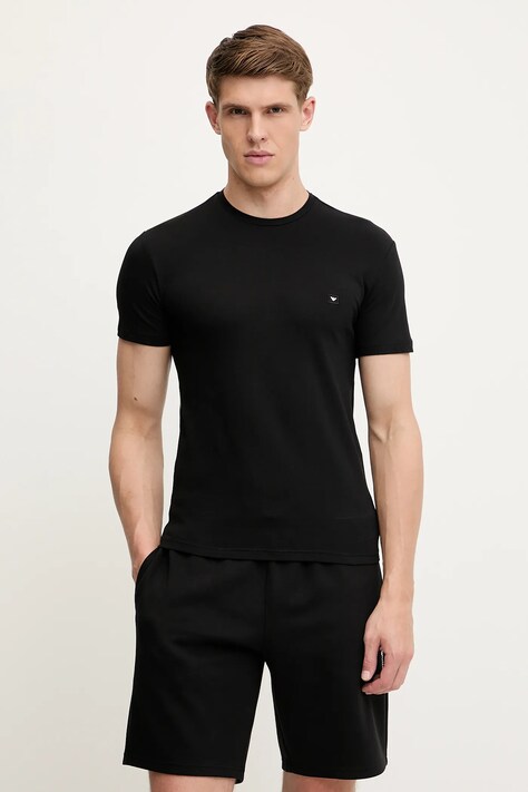 Tričko Emporio Armani Underwear pánské, černá barva, EM000379 AF10785