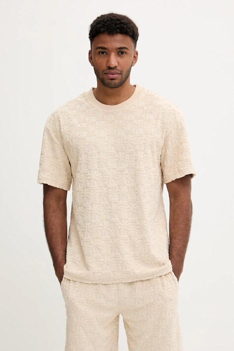 Футболка Karl Kani цвет бежевый узор PD00005340