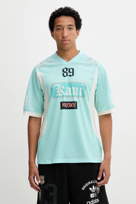 Karl Kani t-shirt uomo colore turchese PD00005370