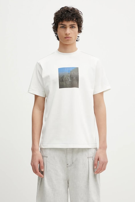 Ader Error tricou Apparel-Top culoarea alb, cu imprimeu, BO01SSTS0101OW