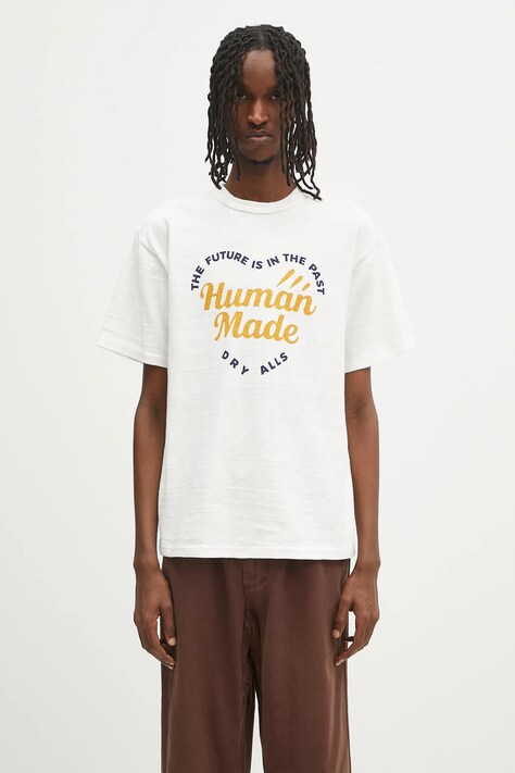Human Made t-shirt bawełniany Graphic T-Shirt męski kolor biały z nadrukiem HM29TE011
