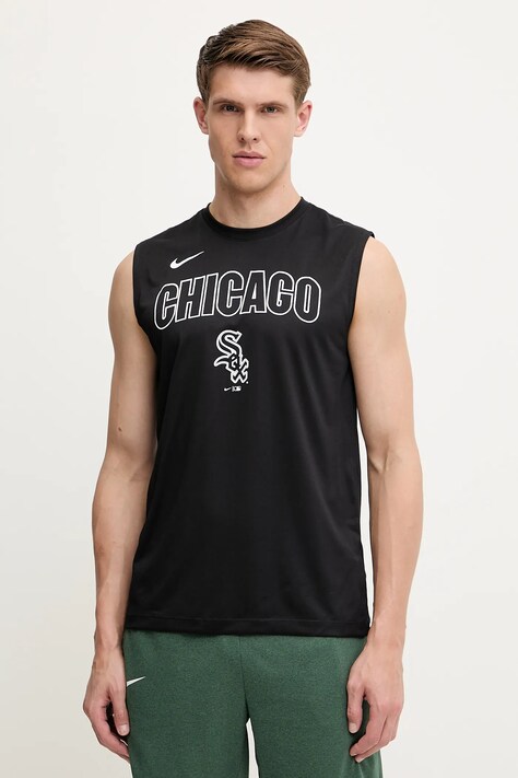 Nike t-shirt treningowy Chicago White Sox kolor czarny 01B3-00A-RX-Y8P