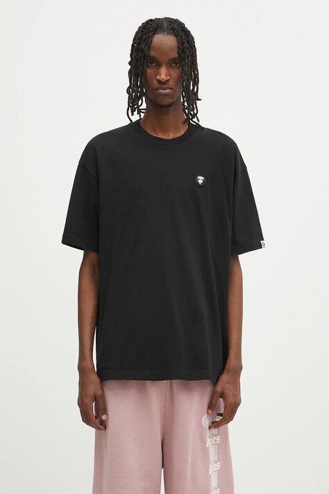 AAPE cotton t-shirt Now black color smooth AAPTEM1598XXO
