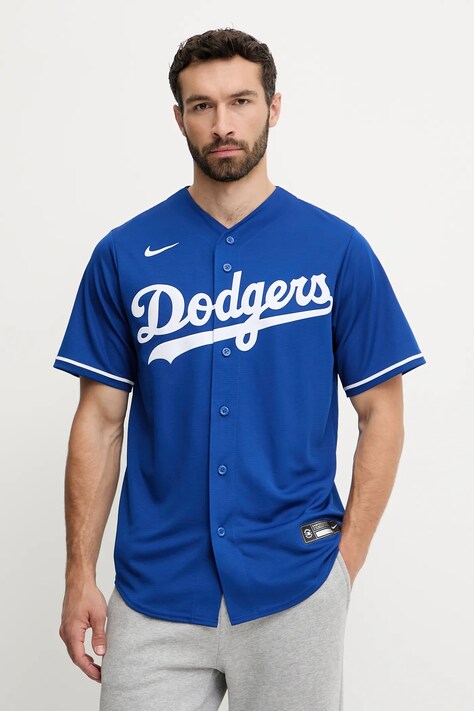 Nike koszula Los Angeles Dodgers męska kolor niebieski relaxed T770-LDRS-LD-XVS