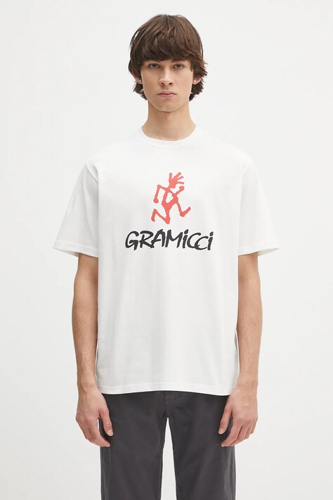 Футболка Gramicci Gramicci Logo Tee цвет белый с принтом G4SU.T097