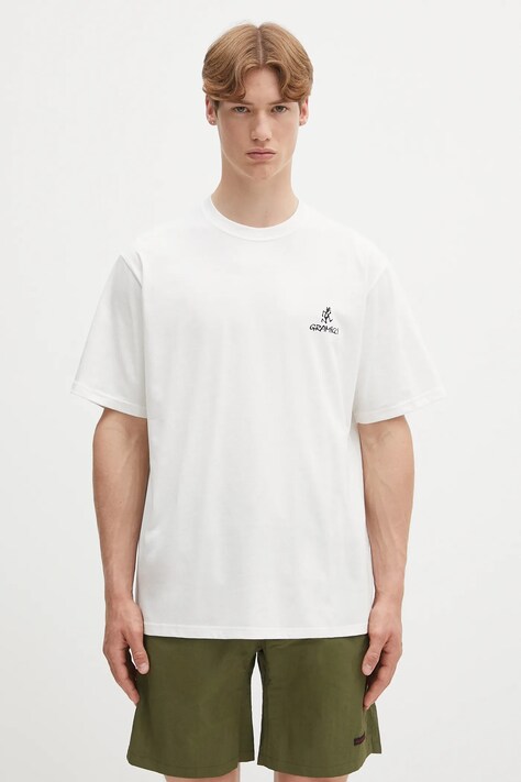 Gramicci tricou One Point Logo Tee culoarea alb, cu imprimeu, G4SU.T096