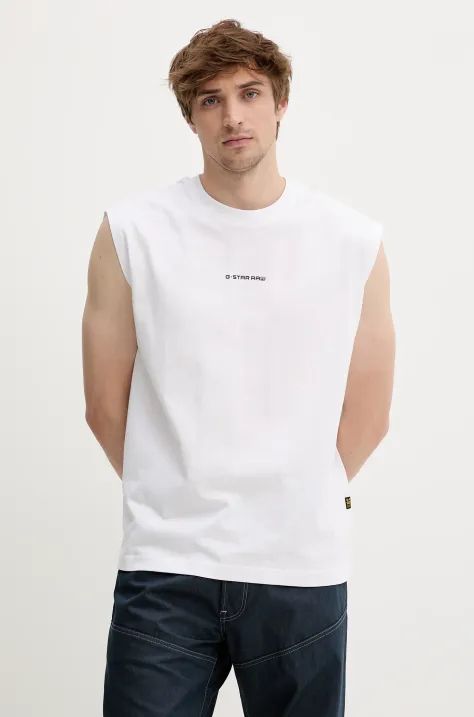 G-Star Raw t-shirt bawełniany kolor biały D26028-C336